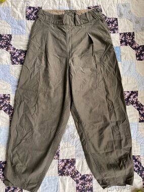 50s Side Button Military Fatigue Pants